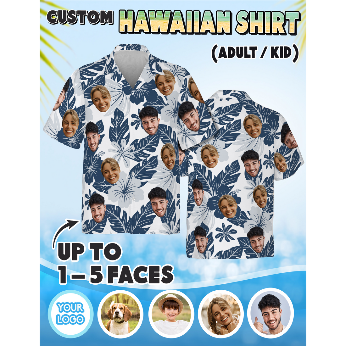 Face Shirt for Couples, Great for Engagement or Anniversary Trip