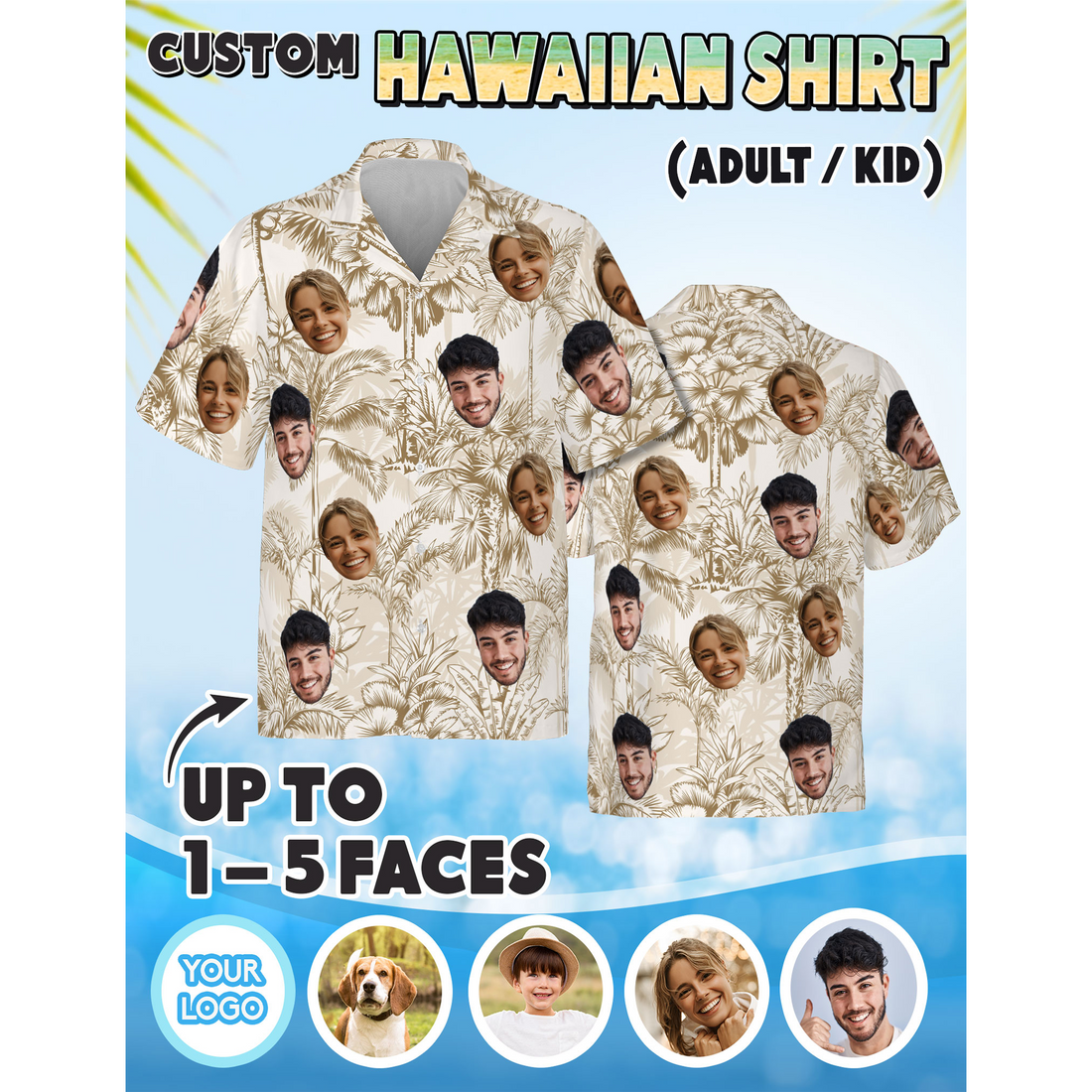 Funny Face Shirt for Boyfriend, Personalized Gift He’ll Love