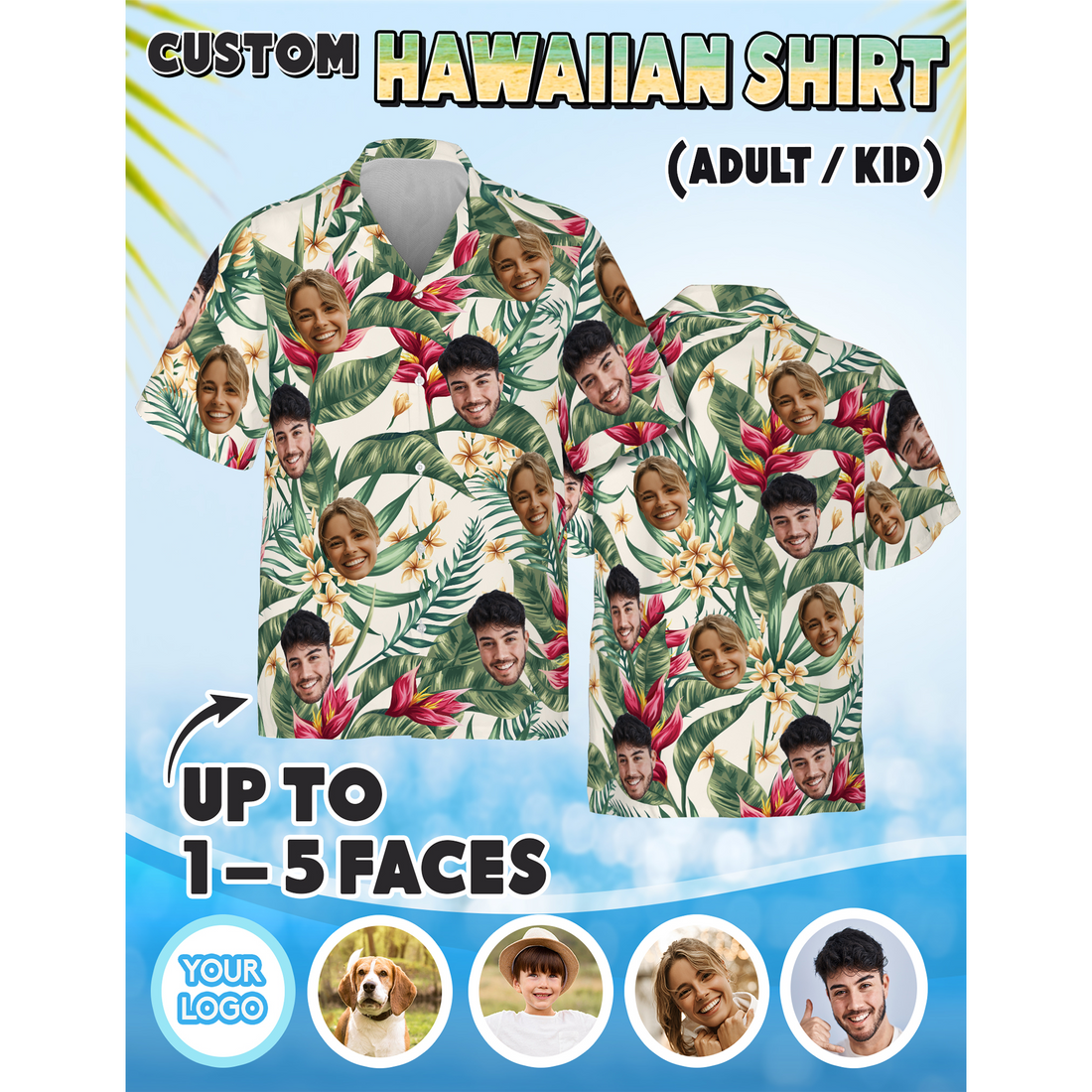 Photo Shirt for Husband or Wife, Great for Travel or Parties