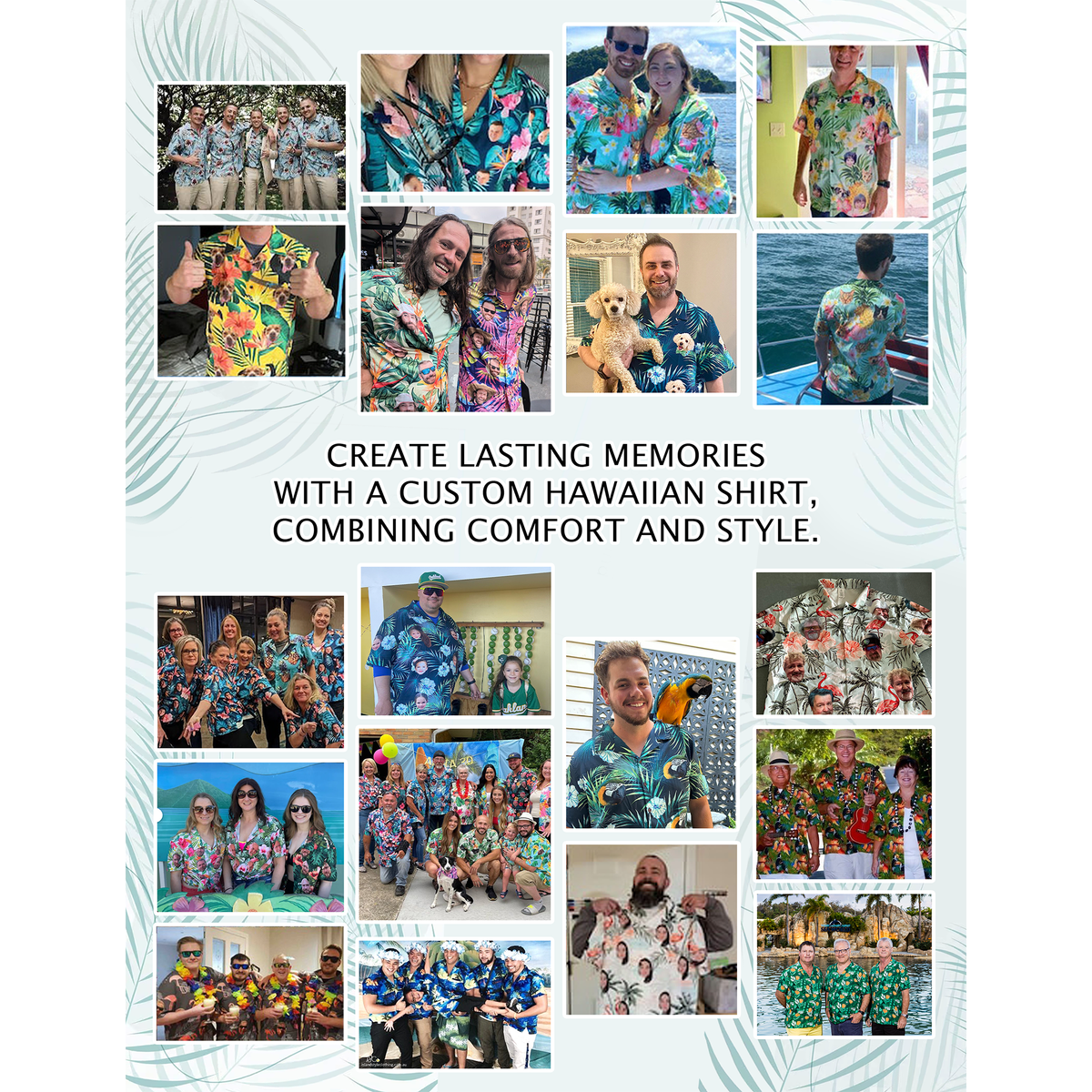 Custom Face Hawaiian Shirt, Fun Present for Best Friend or Partner