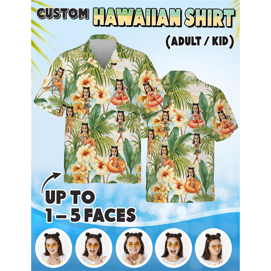 Create Your Own Face Shirt, Unique Birthday or Anniversary Gift Idea