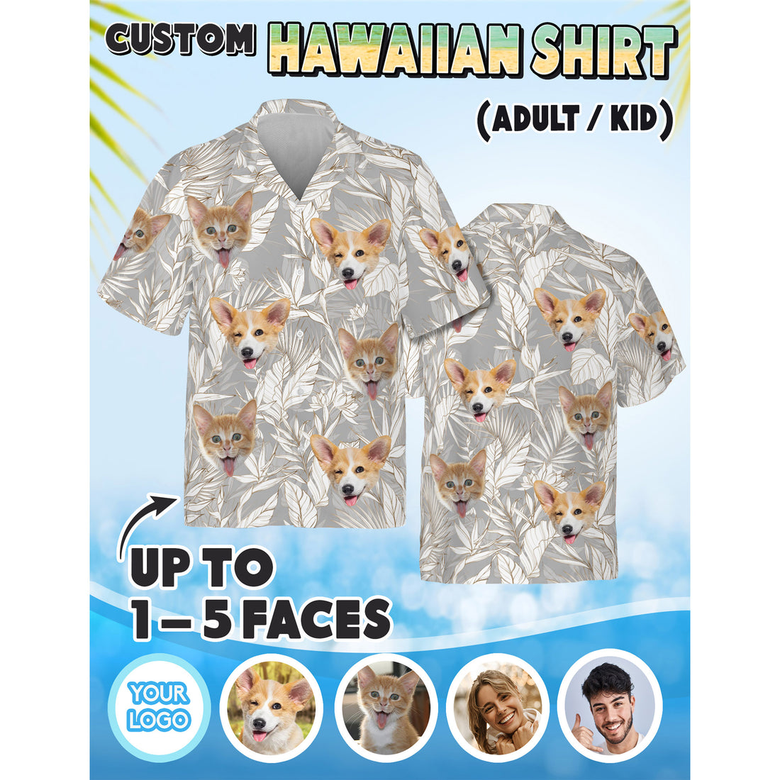 Personalized Pet Photo Shirt, Cute Gift for Girlfriend or Best Friend