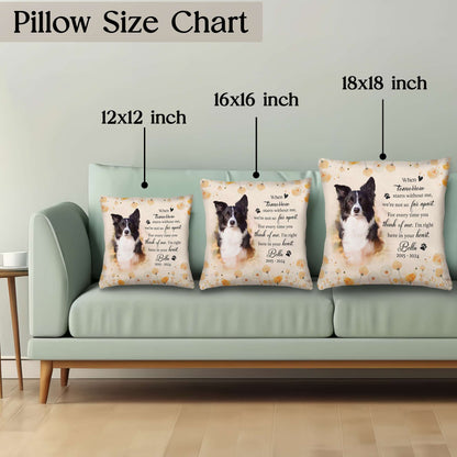 Personalized Pet Memorial Pillow with Photo, Dog Memorial Gifts for Loss of Dog, Pet Loss Gifts Dog, in Memory of Dog Gifts