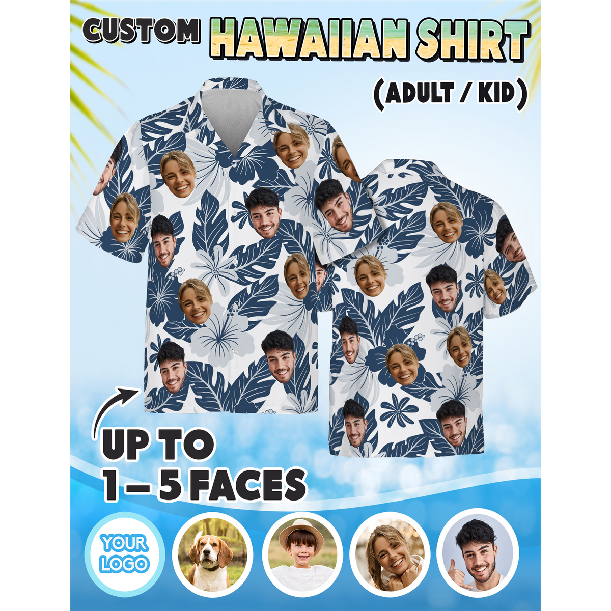 Face Shirt for Couples, Great for Engagement or Anniversary Trip