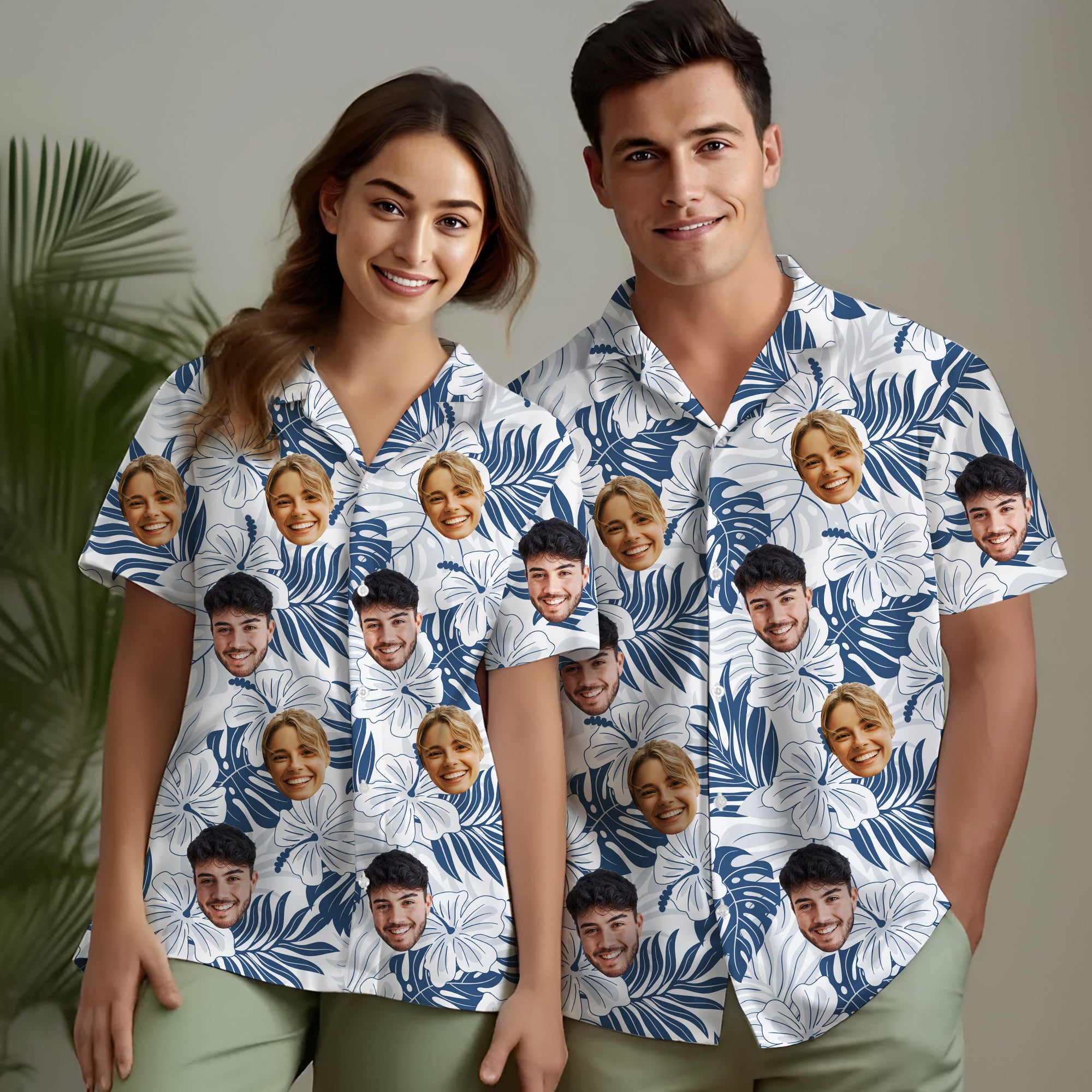 Face Shirt for Couples, Great for Engagement or Anniversary Trip