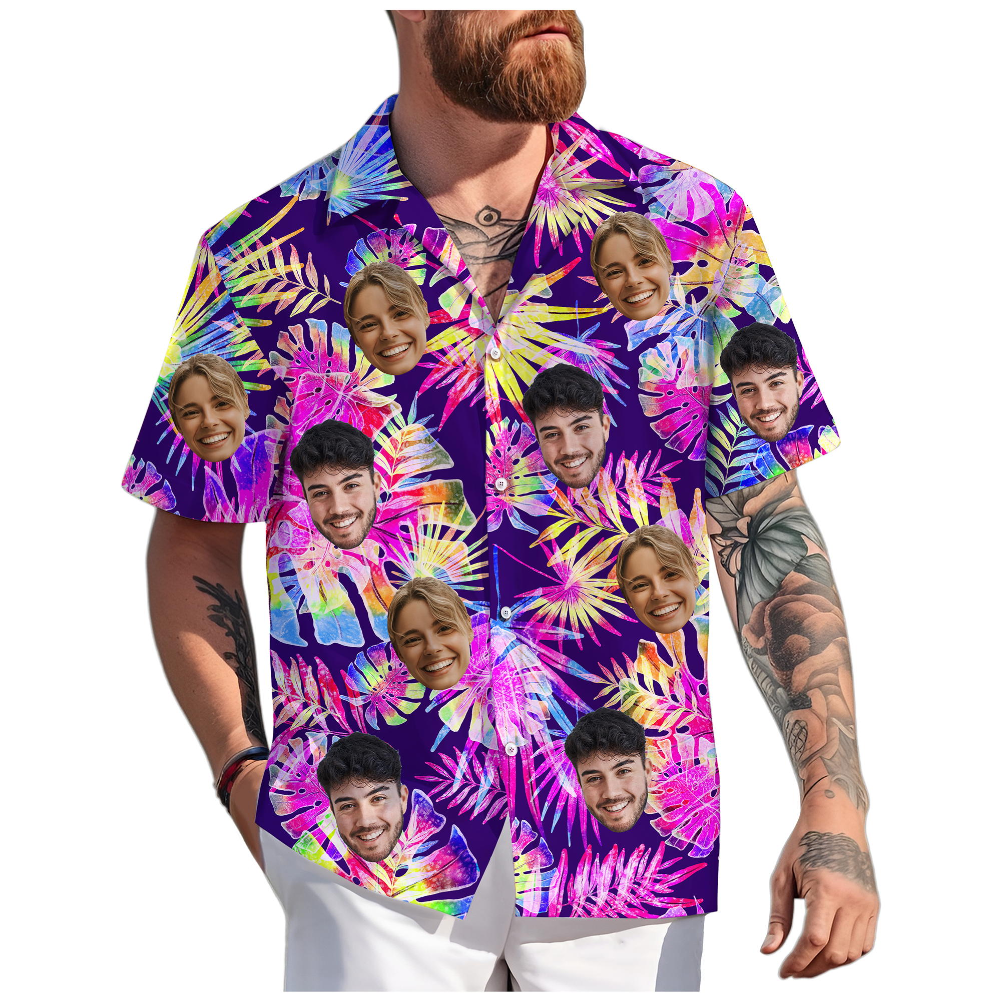 Custom Tropical Shirt for Girlfriend, Cute Vacation Gift Idea