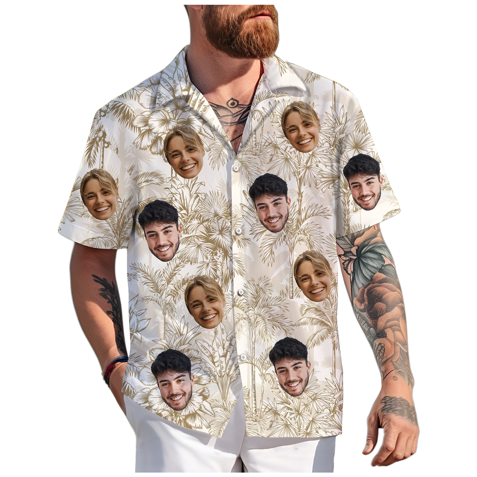 Funny Face Shirt for Boyfriend, Personalized Gift He’ll Love