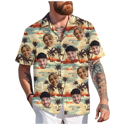 Personalized Couple Shirt, Tropical Gift for Summer or Honeymoon