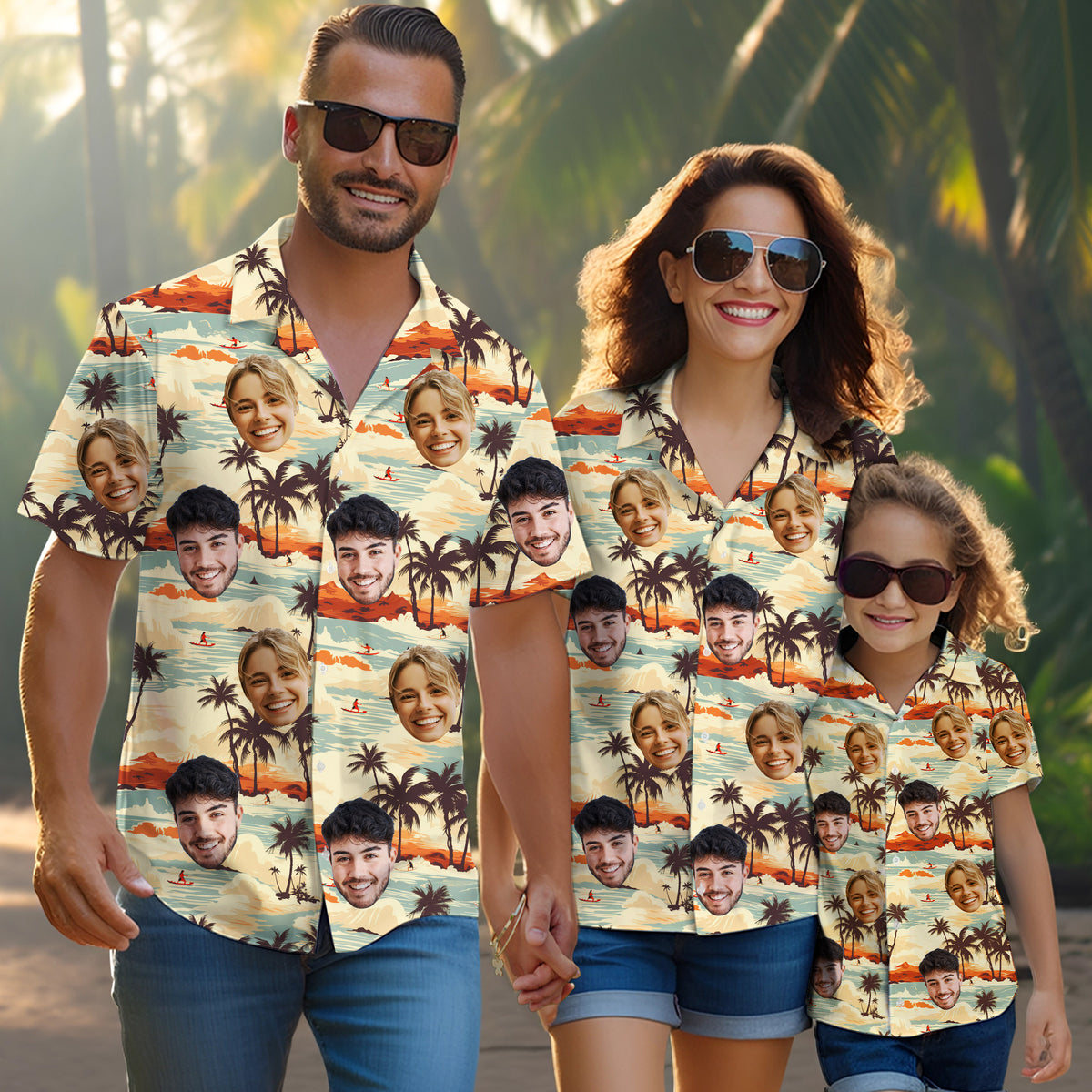 Personalized Couple Shirt, Tropical Gift for Summer or Honeymoon