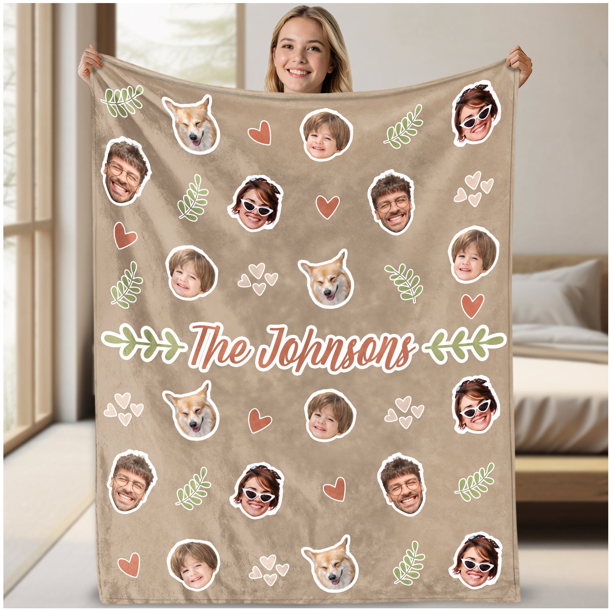 Custom Face Blanket Funny With Photo Text Multi Colors, Custom Sherpa Fleece Blanket With Photo For Everyday Use, Perfect for Sleeping Lounging Decor Living Room, Surprise Gift Ideas for Christmas