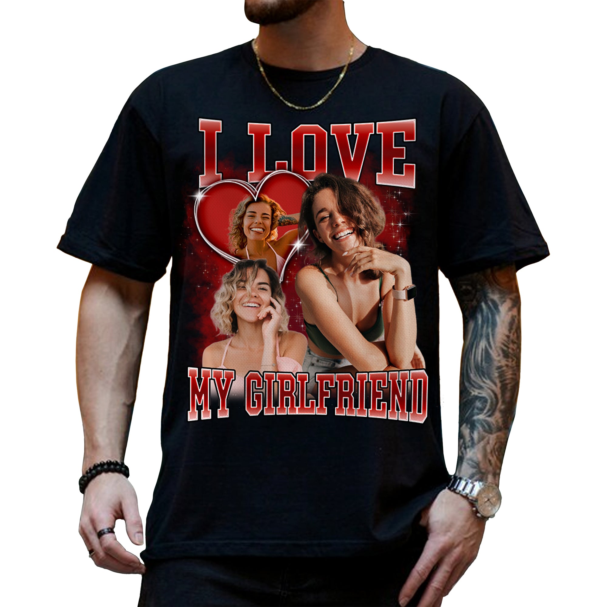 Custom Bootleg Rap Tee Shirt for Women and Men, Custom Face and Photo Picture Shirt, Gift Idea for Couples, Family and Friends