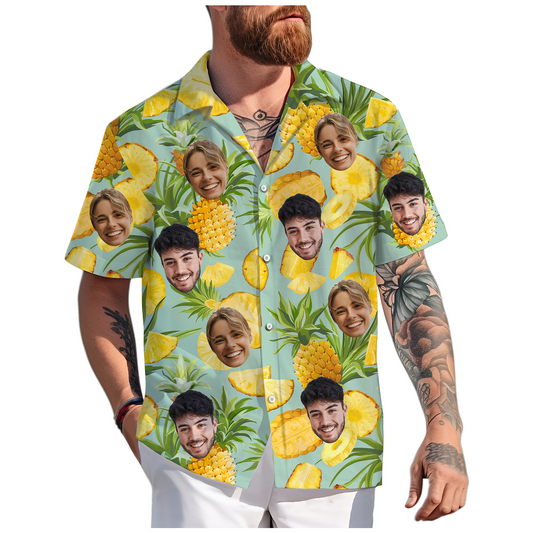 Hawaiian Face Print Shirt for Men or Women, Gift for Friends or Siblings