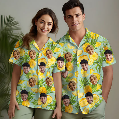 Hawaiian Face Print Shirt for Men or Women, Gift for Friends or Siblings
