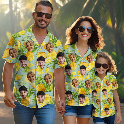 Hawaiian Face Print Shirt for Men or Women, Gift for Friends or Siblings