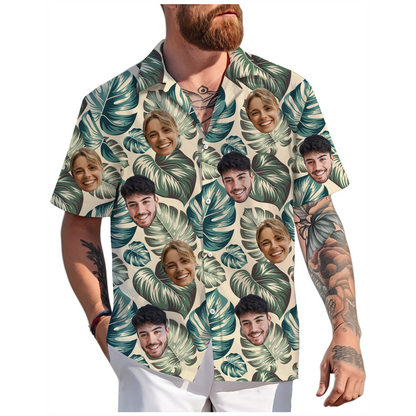 Custom Photo Hawaiian Shirt, Great Gift for Parents or Grandparents