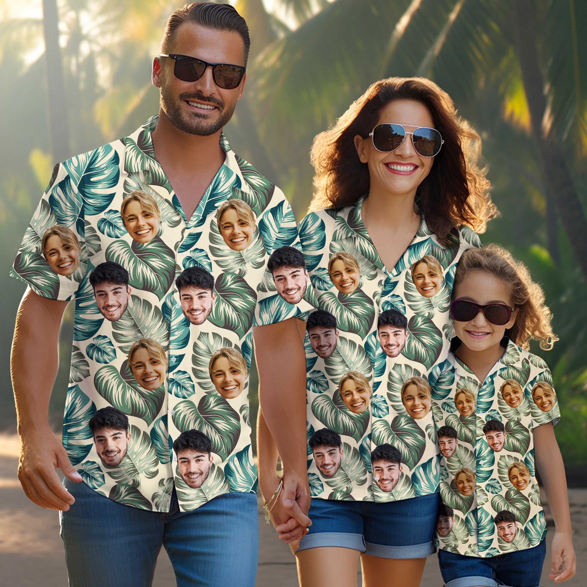 Custom Photo Hawaiian Shirt, Great Gift for Parents or Grandparents