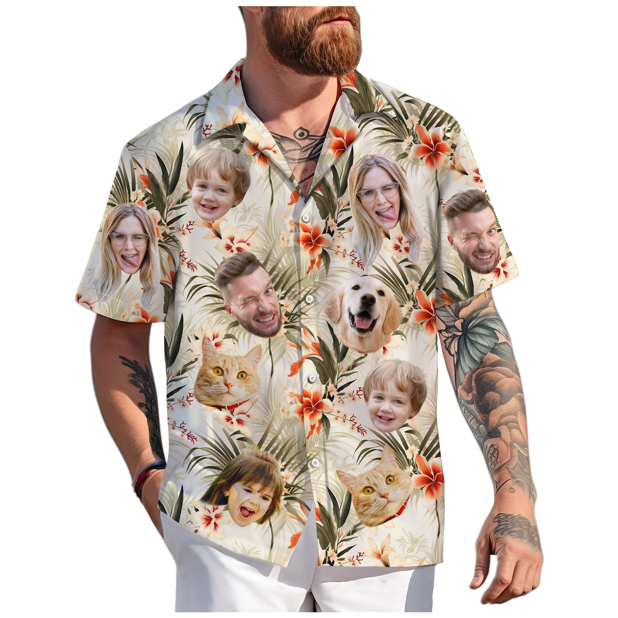 Custom Couple Face Shirt, Funny Gift for Boyfriend or Girlfriend