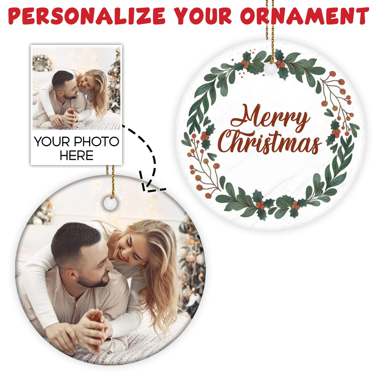 Personalized Our First Christmas Married Ornament 2025, Mr and Mrs Christmas Ornament 2025, 1St Christmas Married Ornament 2025 Gift for Couple, Wedding Gifts, Bridal Shower Gifts