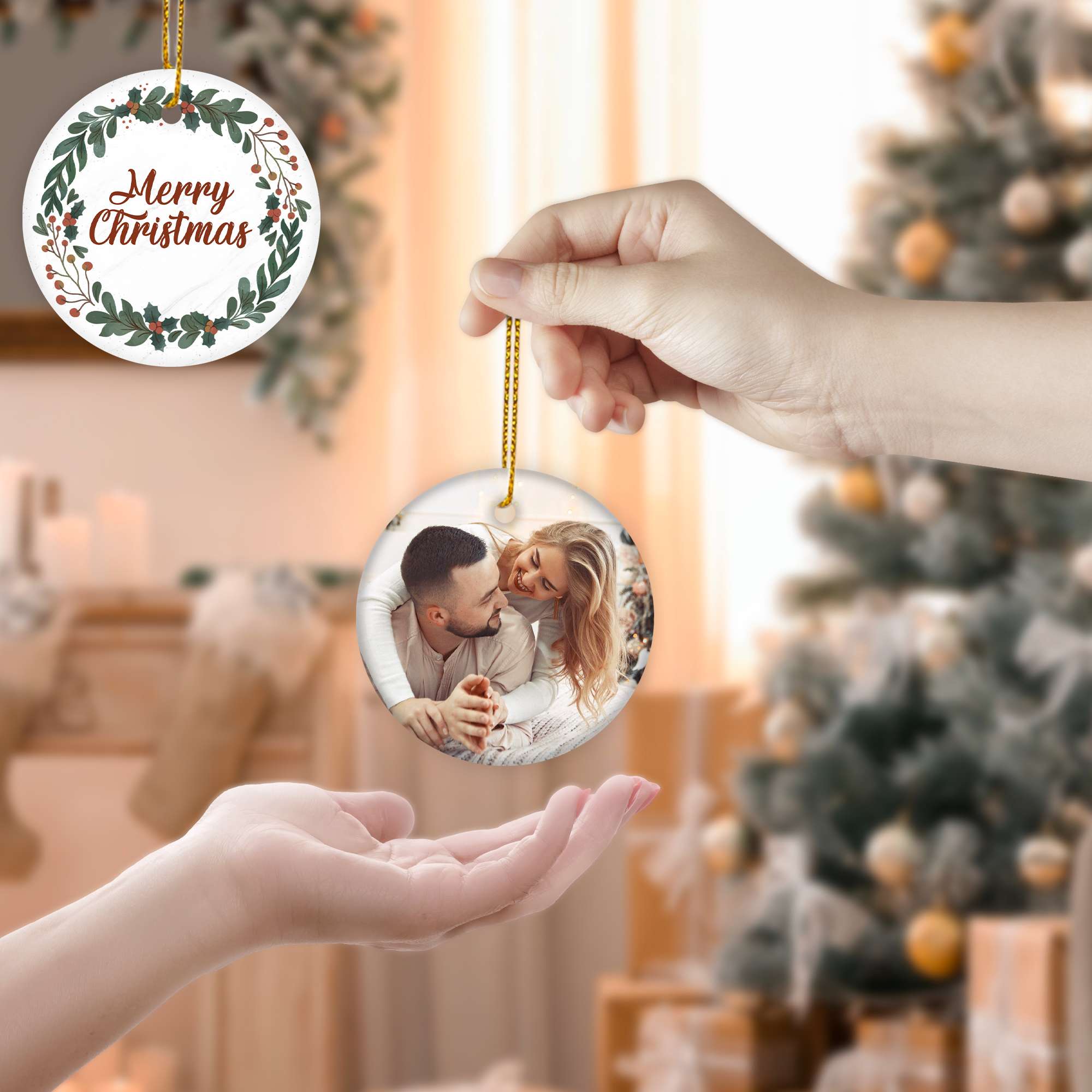 Personalized Our First Christmas Married Ornament 2025, Mr and Mrs Christmas Ornament 2025, 1St Christmas Married Ornament 2025 Gift for Couple, Wedding Gifts, Bridal Shower Gifts