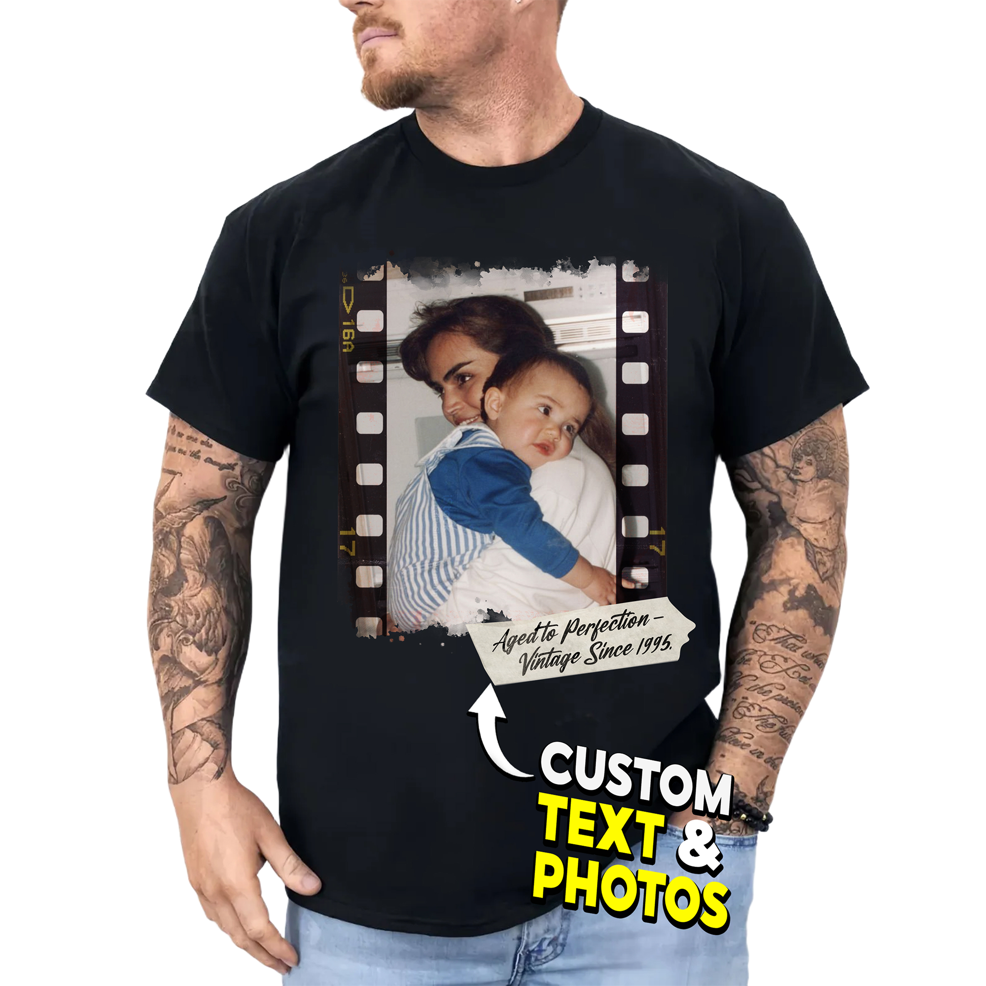 Custom Your Own Bootleg Rap Shirts Custom Picture Shirt Customized Vintage Graphic Tshirt Photo Gifts for Men Women