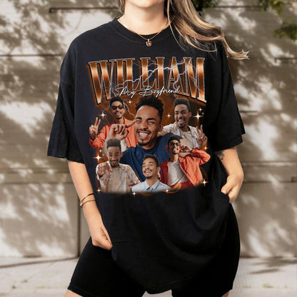 Custom Bootleg Graphic Tee Shirt, Personalized Photo & Name Shirt for Hip Hop Lovers