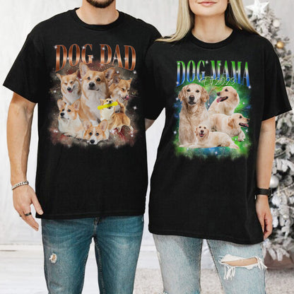 Custom Bootleg Cat Tee Shirt for Pet Lovers, Personalized Pet Photo Shirt Gift for Cat Moms & Dads