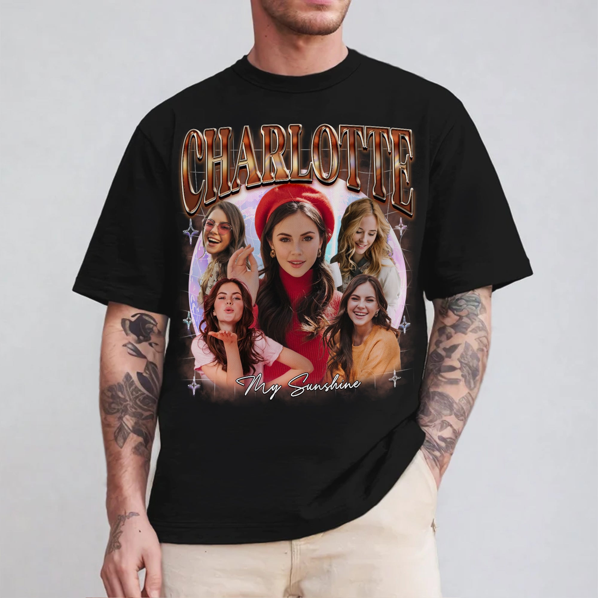 Bootleg Custom Shirt for Men & Women, Hip Hop Inspired Personalized Tee with Your Image