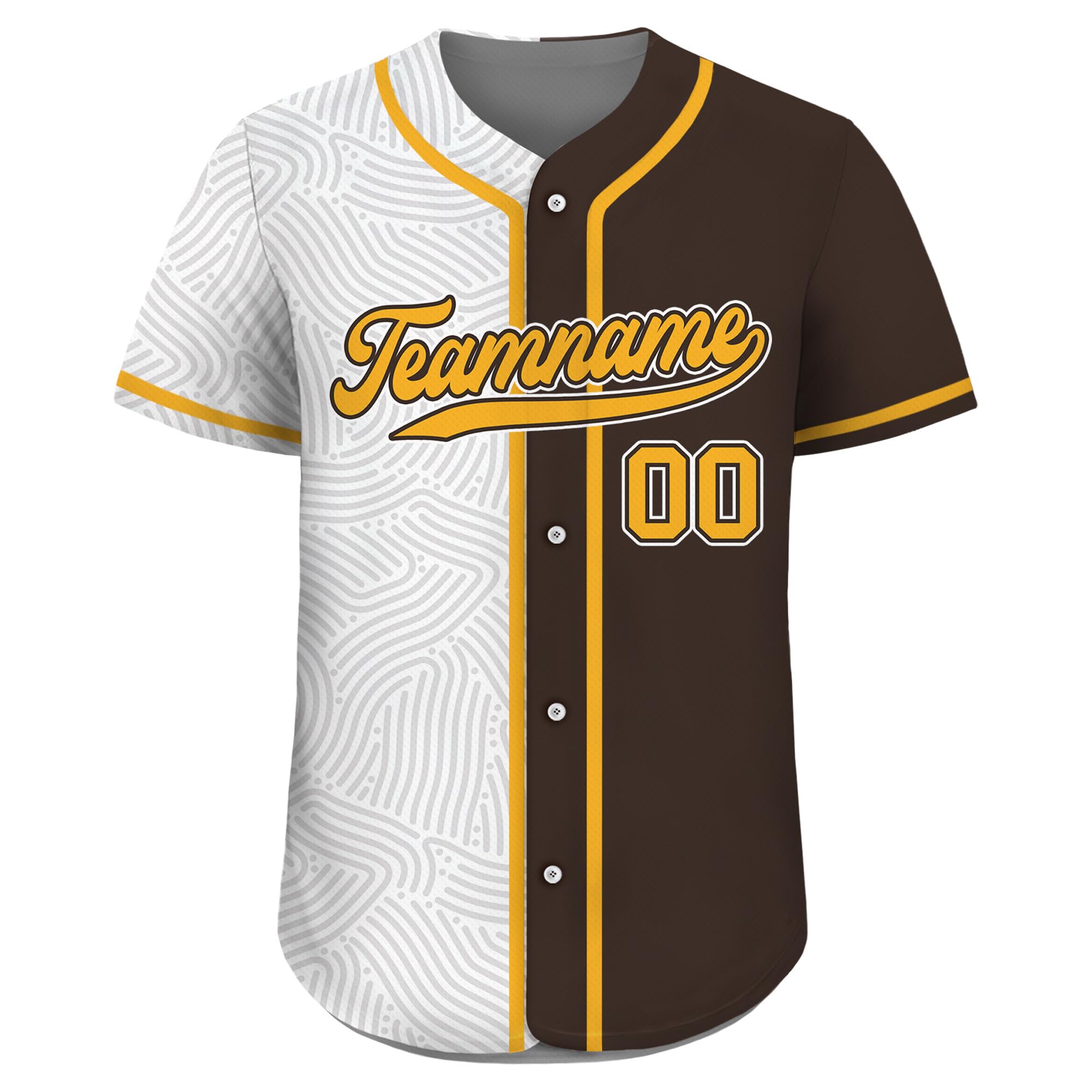 Custom Split Baseball Jersey for Men Women Youth Kid with Teamname Name Number D3