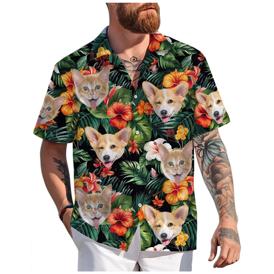 Custom Pet Shirt for Grandpa, Funny Summer Gift for Dog Loving Dads