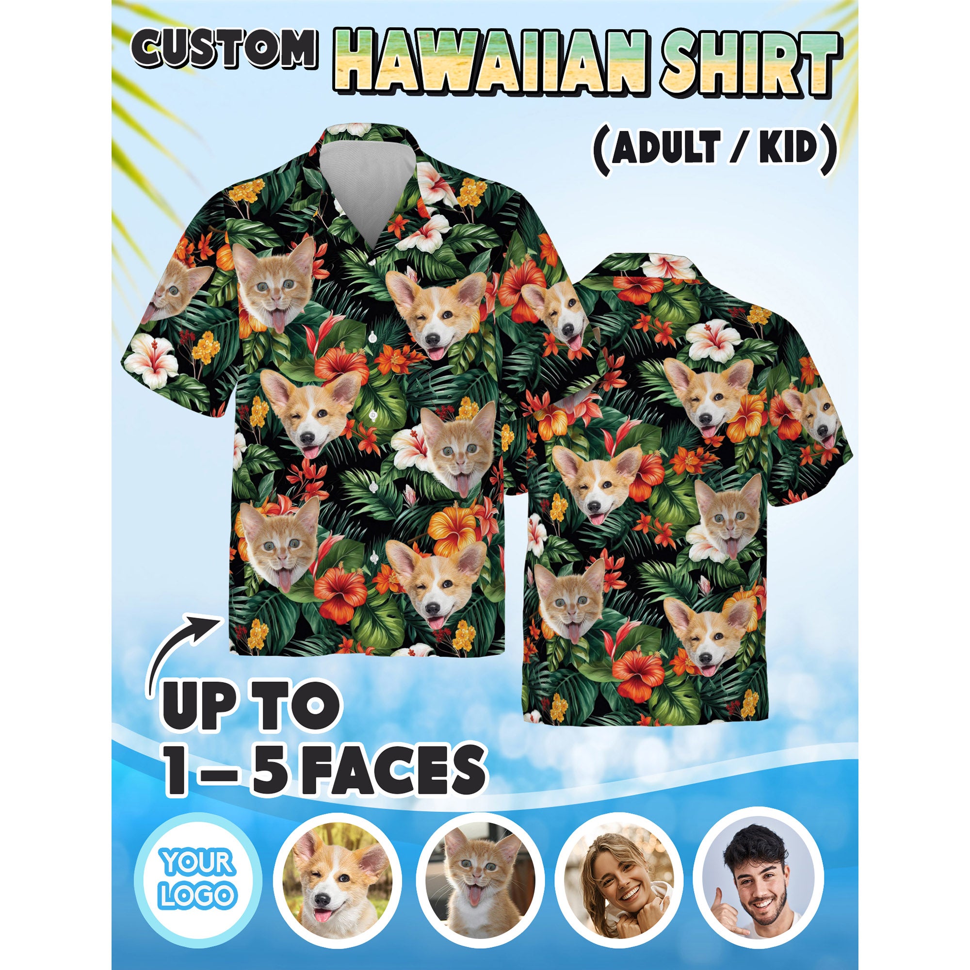 Custom Pet Shirt for Grandpa, Funny Summer Gift for Dog Loving Dads