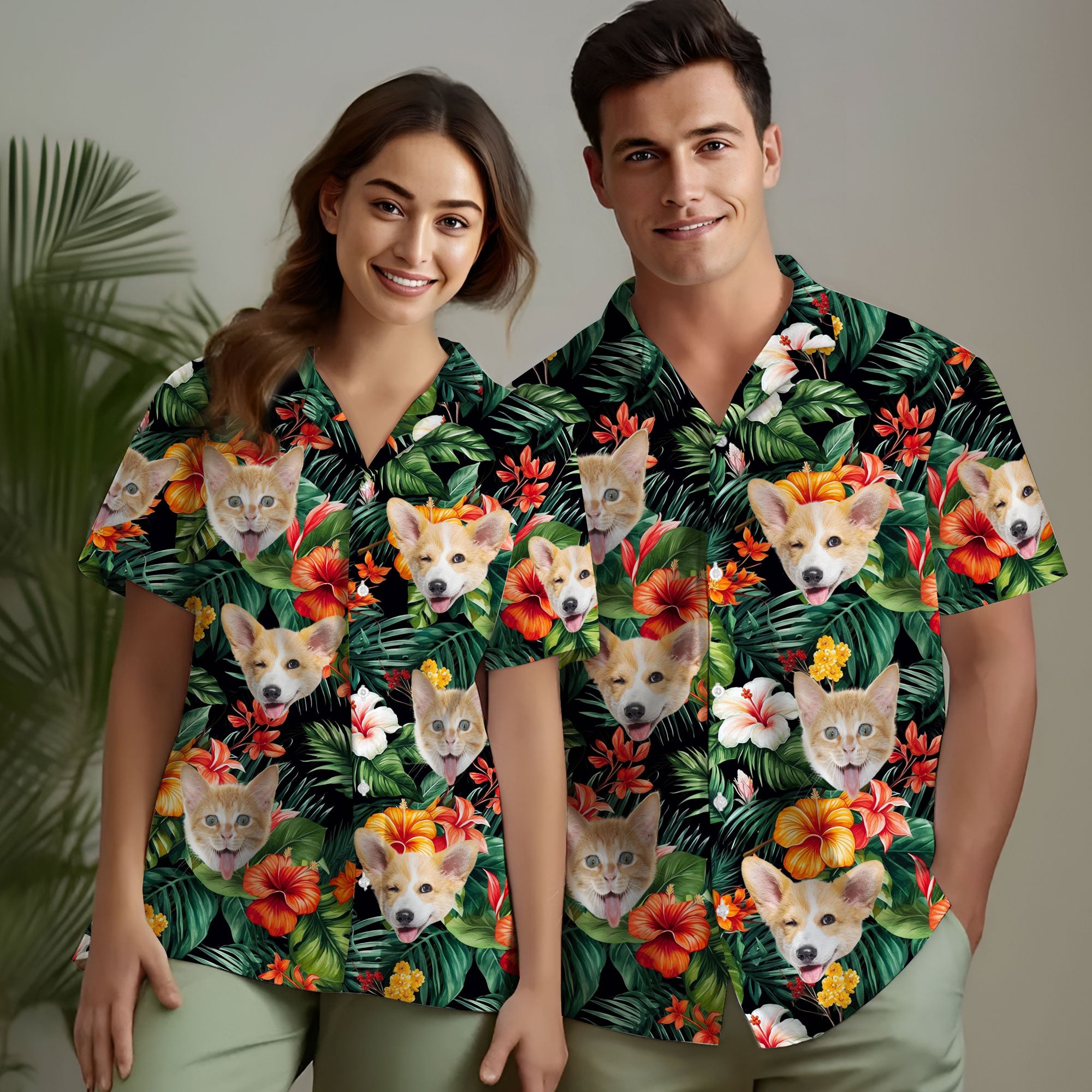 Custom Pet Shirt for Grandpa, Funny Summer Gift for Dog Loving Dads