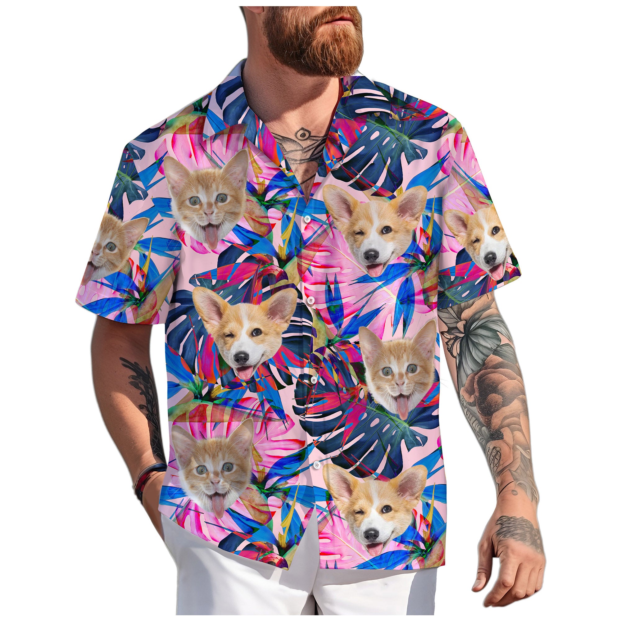 Cat Face Shirt for Women, Unique Personalized Gift for Wife or Sister