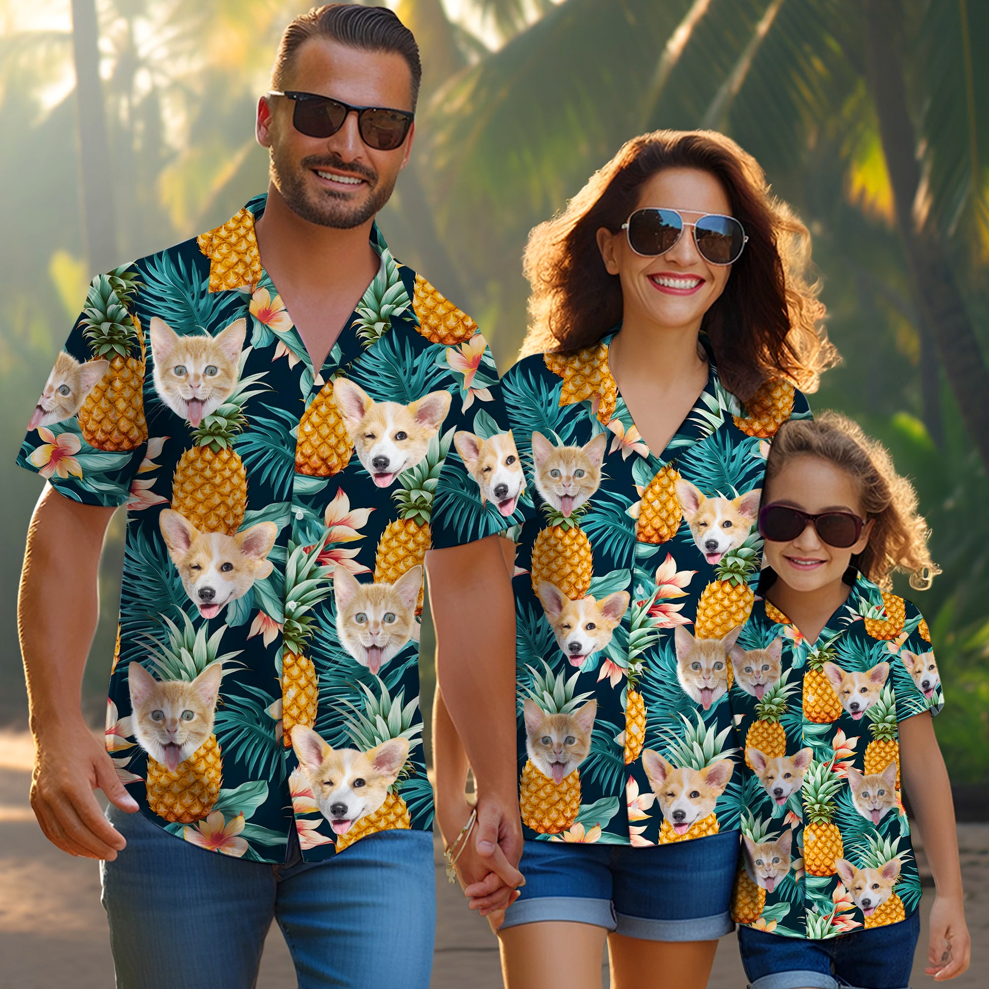 Dog Face Hawaiian Shirt, Cool Vacation Gift for Husband or Boyfriend