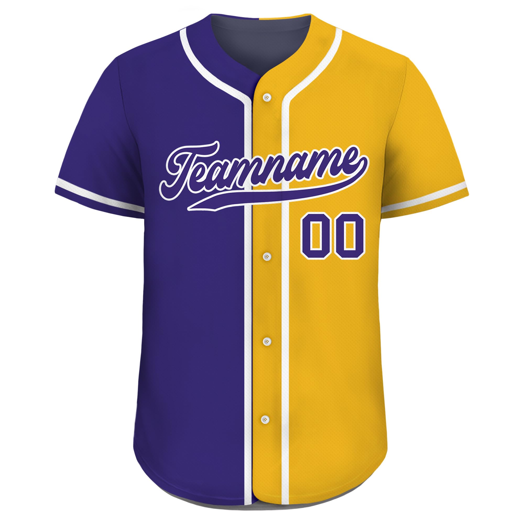 Custom Split Baseball Jersey for Men Women Youth Kid with Teamname Name Number D9