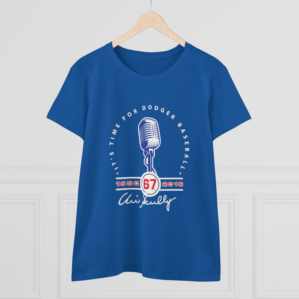 Vin Scully - Women's Midweight Cotton Tee - B0B8Z717QX