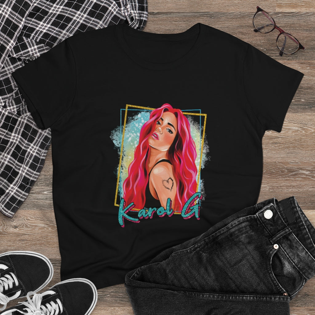 Karol G - Awk - Women's Midweight Cotton Tee - B0BBTTSJYR