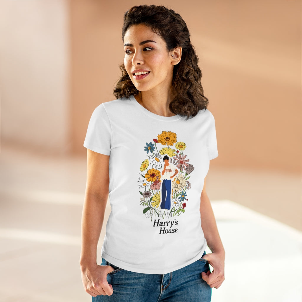 Harry House Gray Midweight Tee - Women's Midweight Cotton Tee - B0B8ZHK6KB