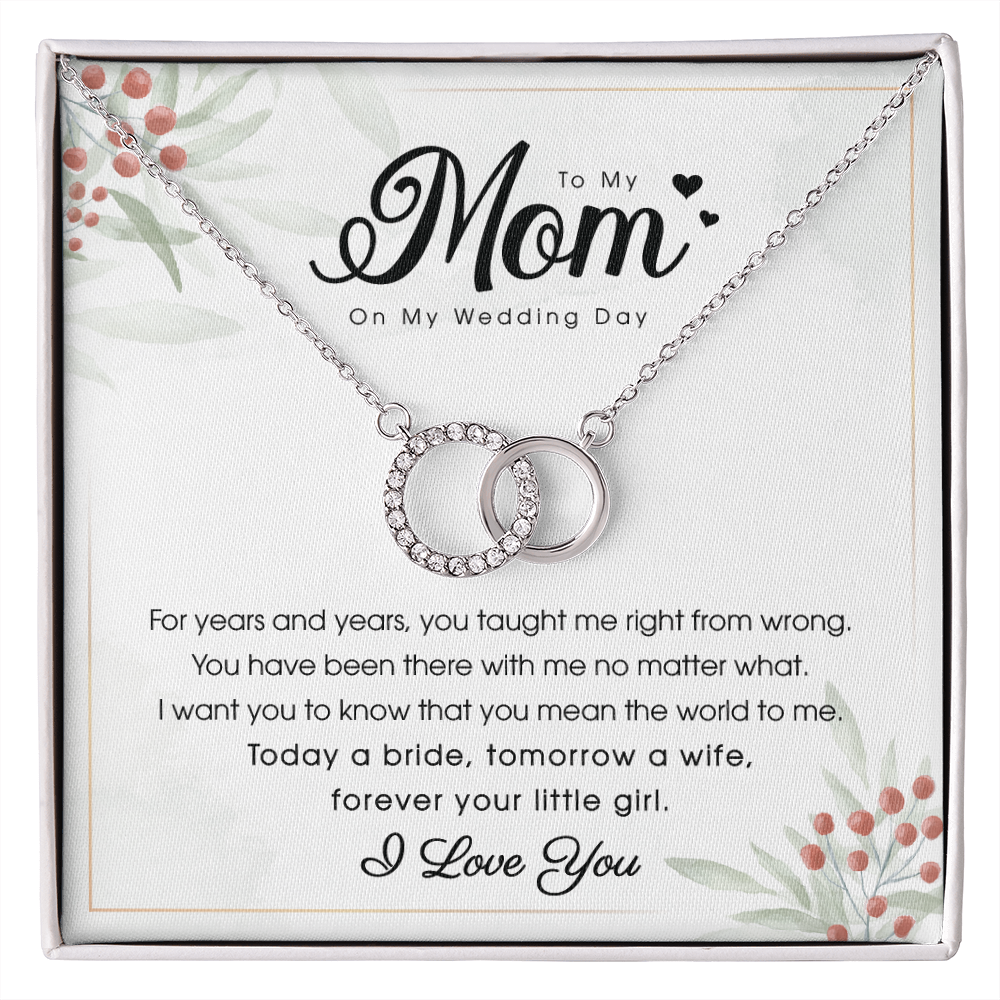 A Special Gift For Your Mom On Wedding Day- Perfect Pair Necklace - FREE SHIPPING