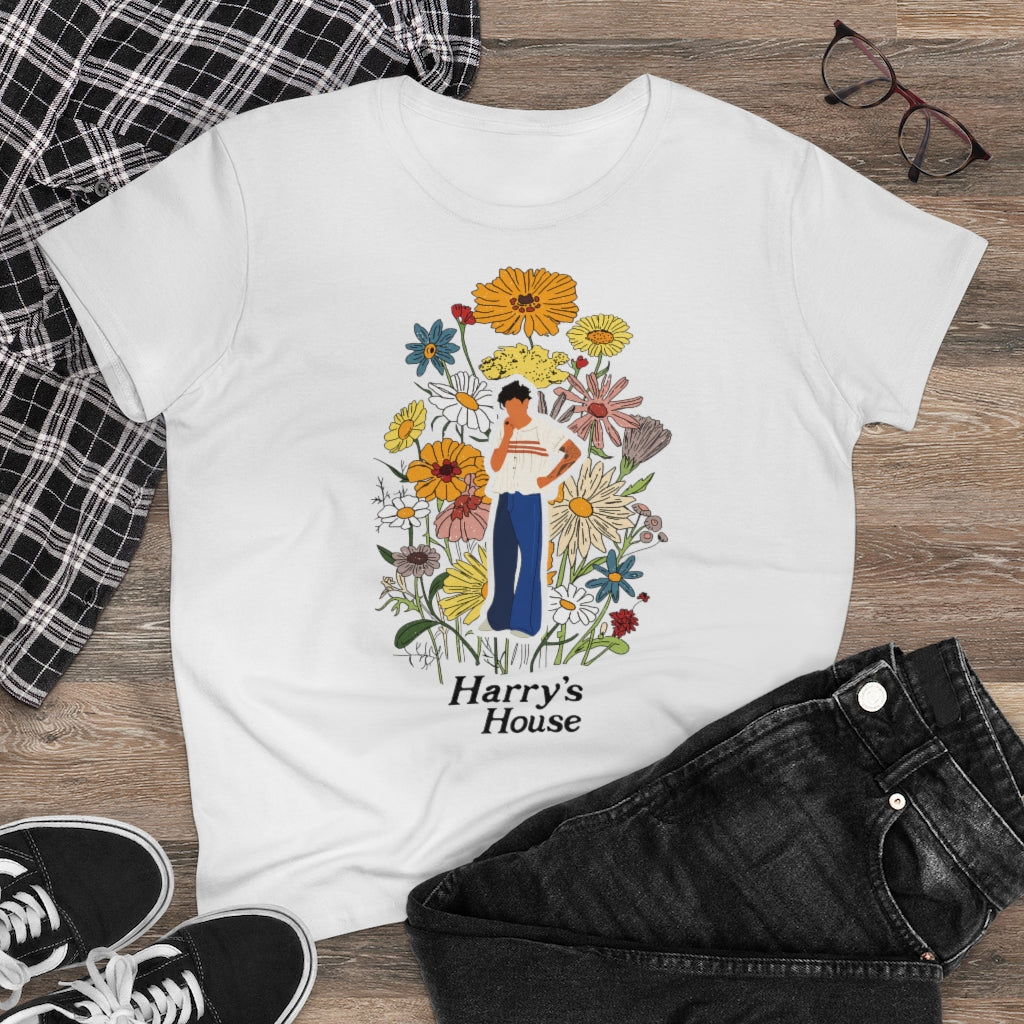 Harry House Gray Midweight Tee - Women's Midweight Cotton Tee - B0B8ZHK6KB