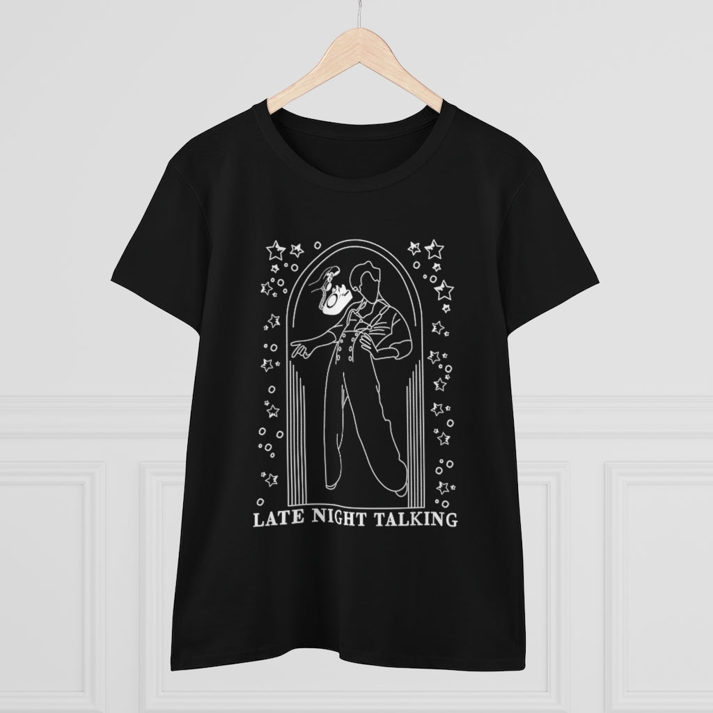 Harry Late Night Talking - Women's Midweight Cotton Tee - B0B9RF7LX3
