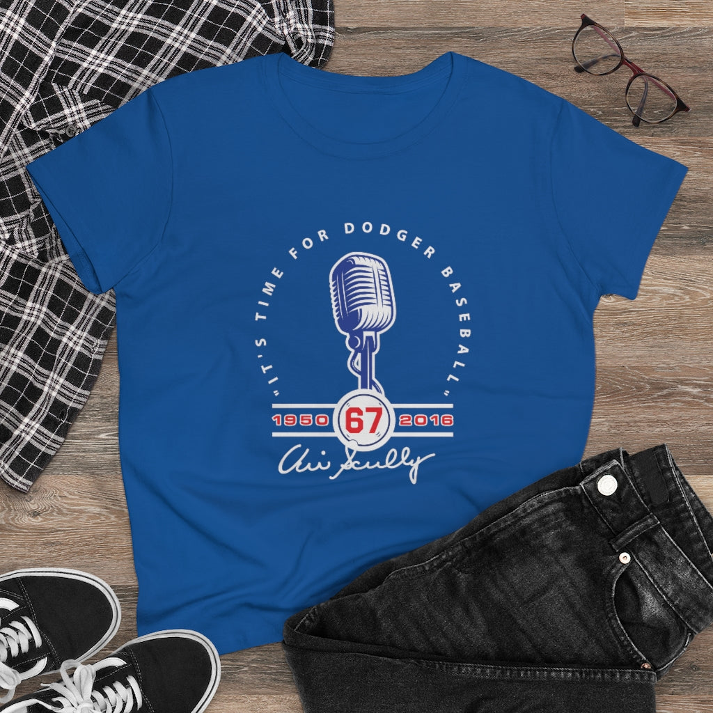 Vin Scully - Women's Midweight Cotton Tee - B0B8Z717QX